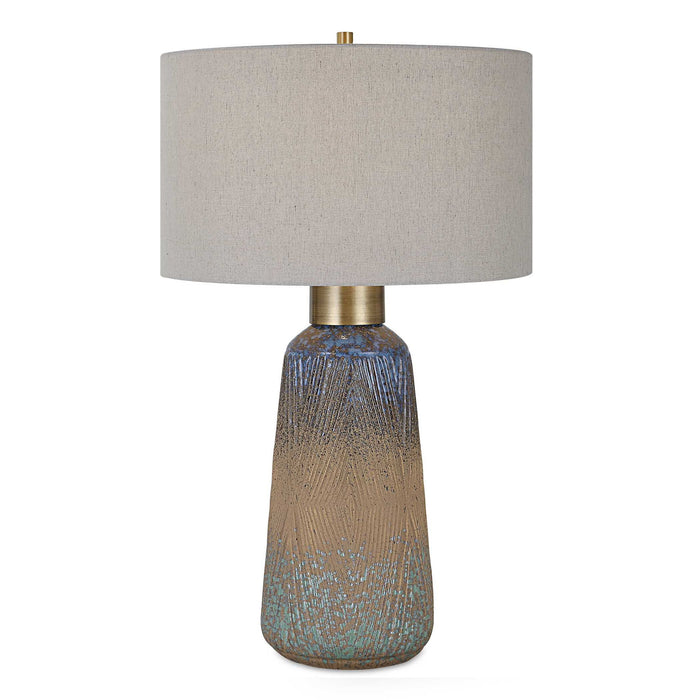 Western Sky - Ceramic Table Lamp - Blue