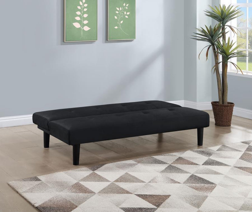 Stanford - Upholstered Tufted Convertible Sofa Bed - Black