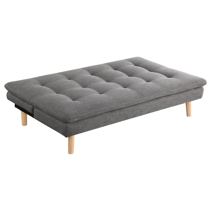 Scout - Upholstered Tufted Convertible Sofa Bed - Grey