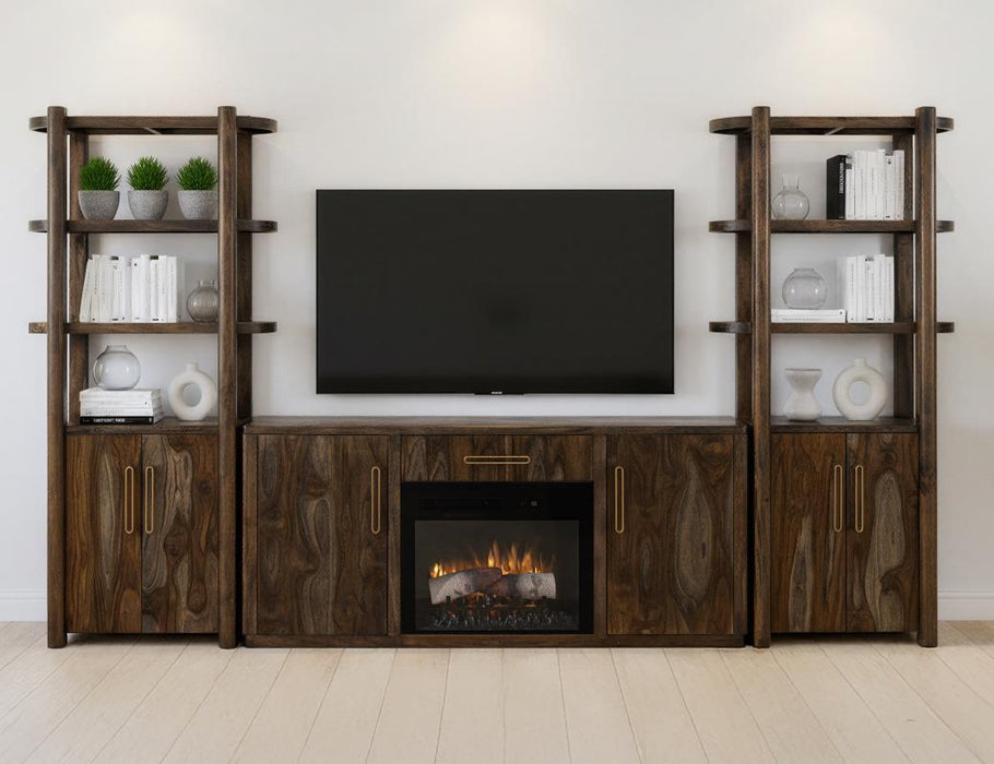 Balam - 1 Drawer & 2 Door Electric Fireplace