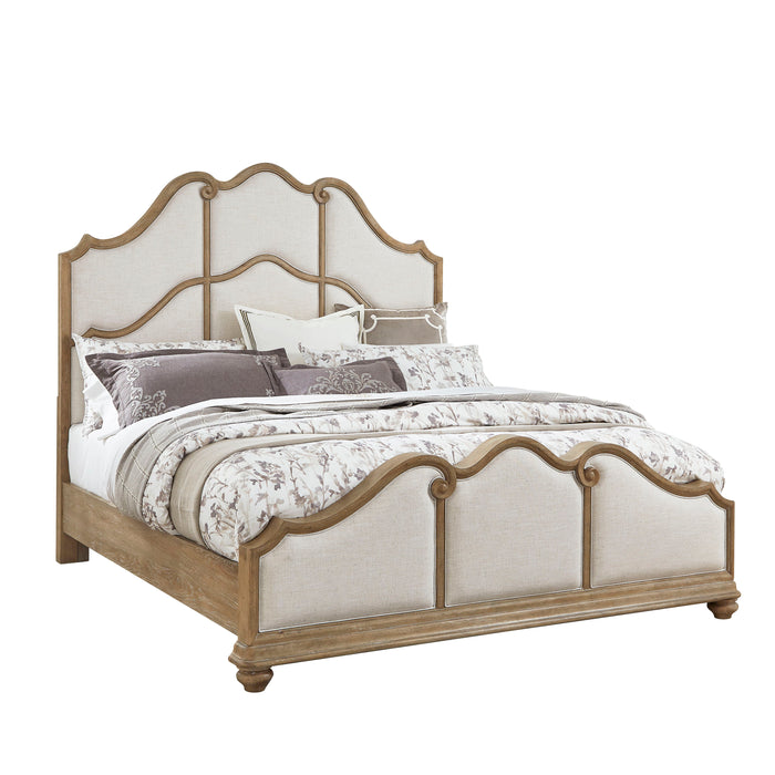 Weston Hills - Queen Upholstered Bed - Natural