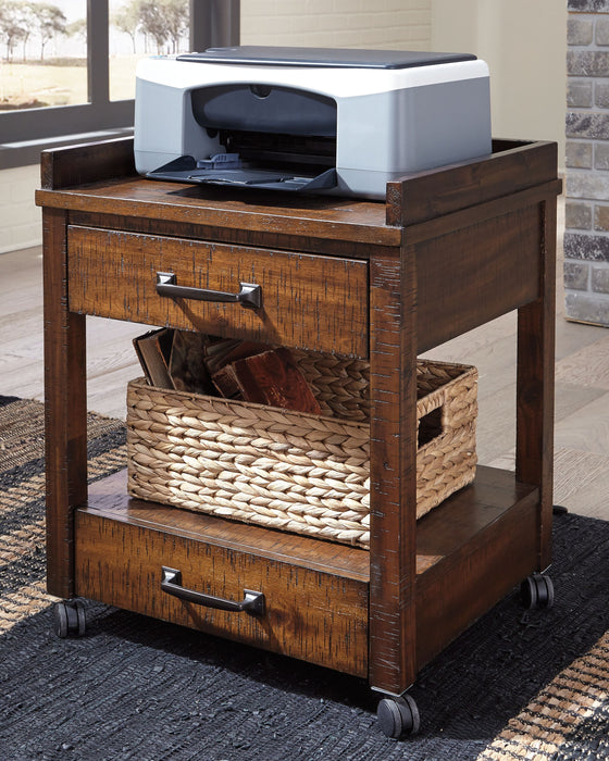 Baldridge - Rustic Brown - Printer Stand