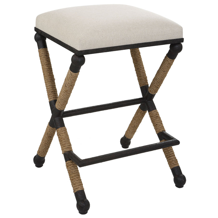 Firth - Rustic Counter Stool - Oatmeal