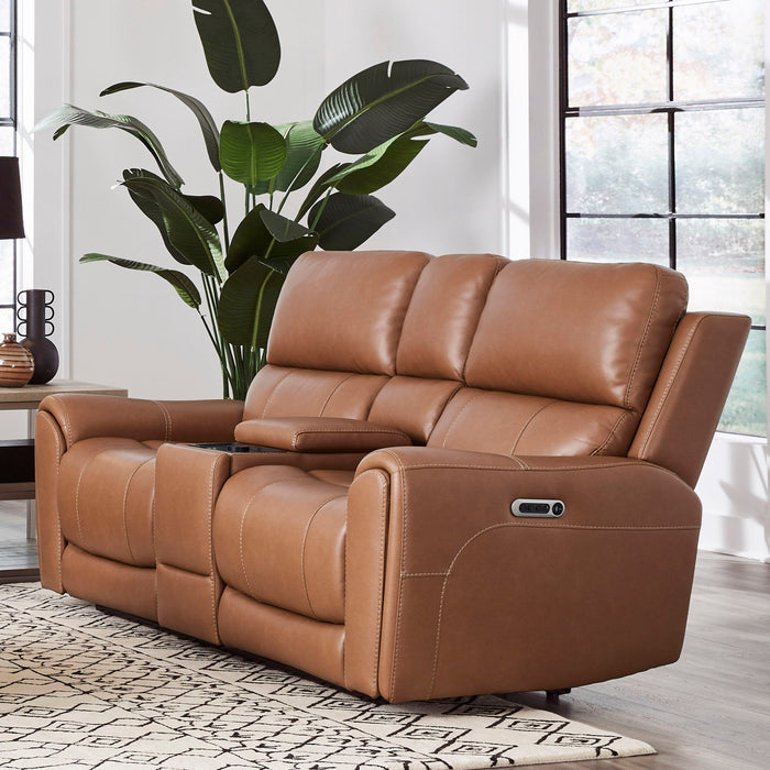 Hancock - Zero Gravity Power Reclining Console Loveseat P3