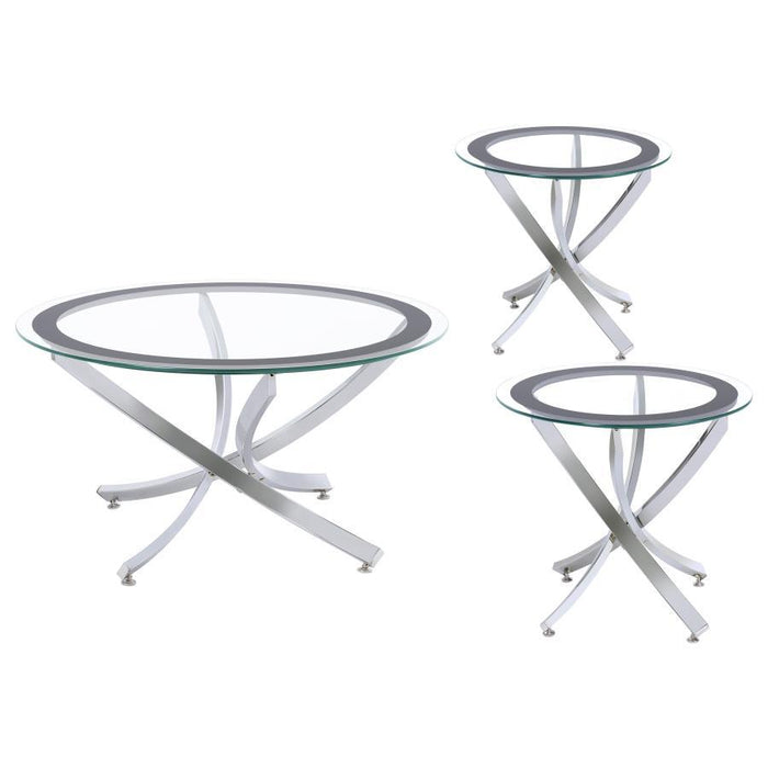 Brooke - Round Coffee Table Set