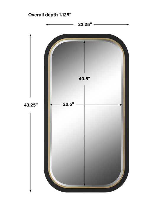 Nevaeh - Curved Rectangle Mirror