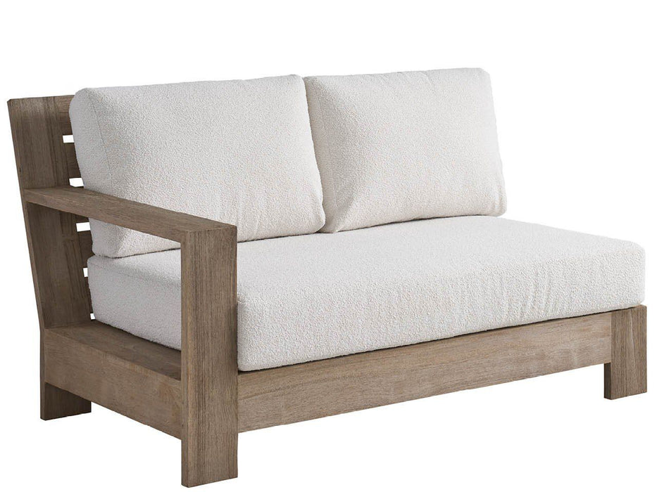 Coastal Living Outdoor - Saratoga Loveseat LAF, Special Order - Light Brown