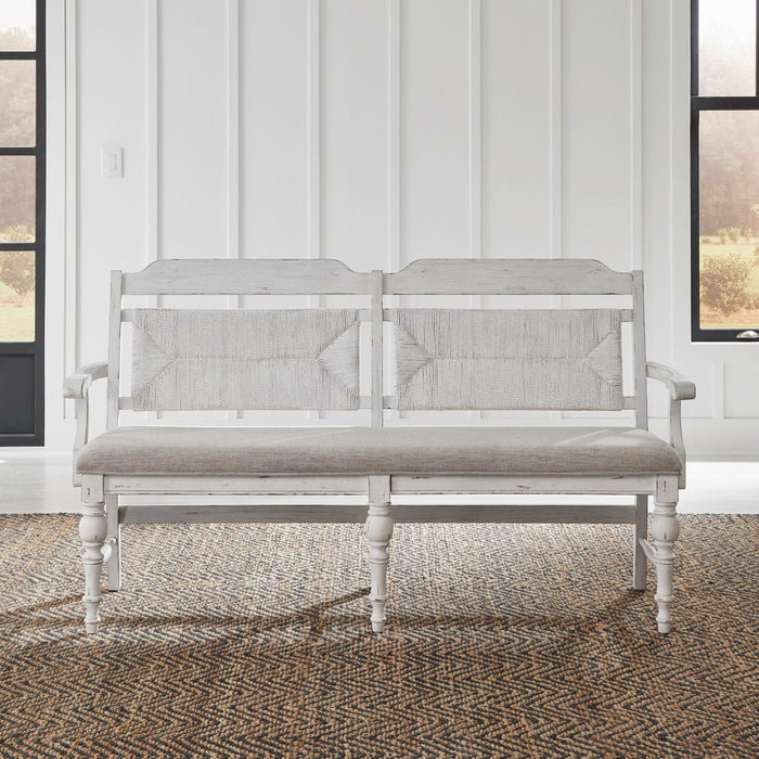 River Place - Panel Back Bench (RTA) - White