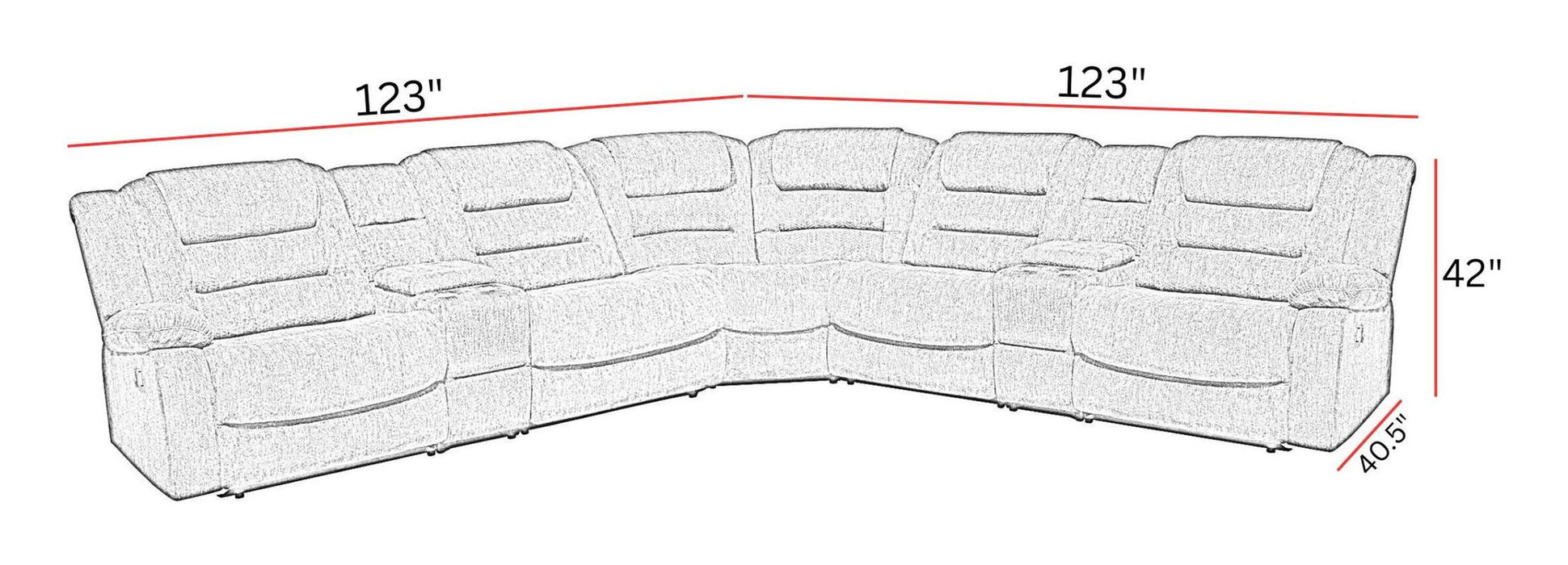Bolton - Modular Reclining Sectional