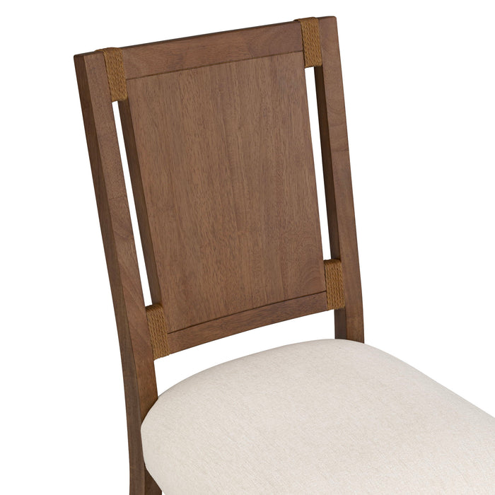 Lincoln - Upholstered Dining Chair - Brown / Milk