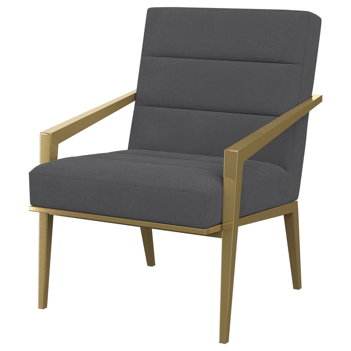 Kirra - Upholstered Metal Arm Accent Chair