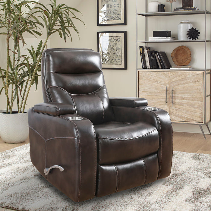 Origin Manual - Manual Swivel Glider Recliner - Truffle