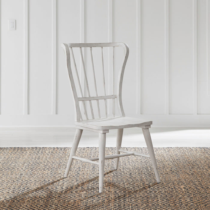 River Place - Windsor Back Side Chair (RTA) - White