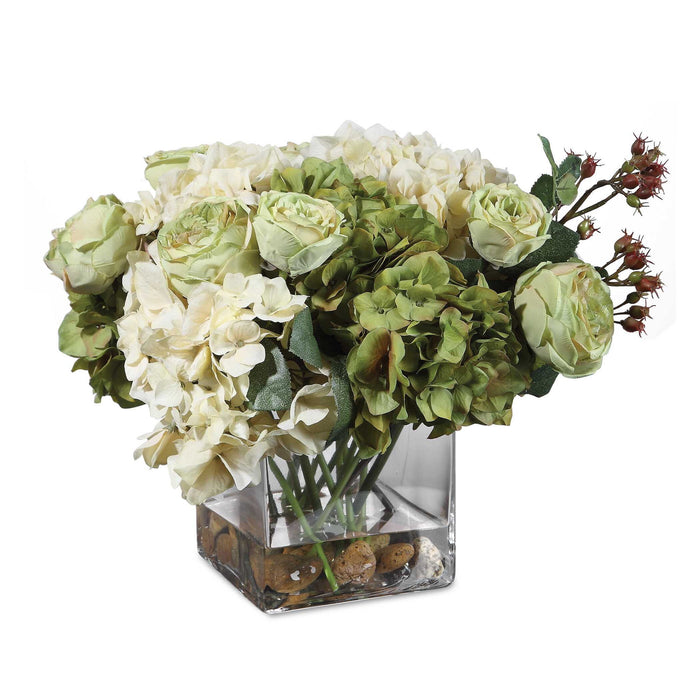 Cecily - Hydrangea Bouquet - Green