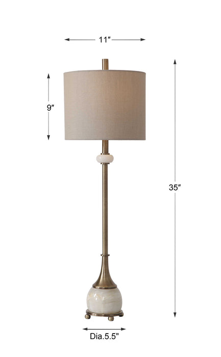 Natania - Plated Buffet Lamp - Brass