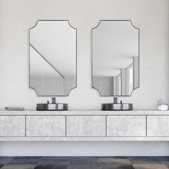 Mirror With Solid Frame - Satin Black