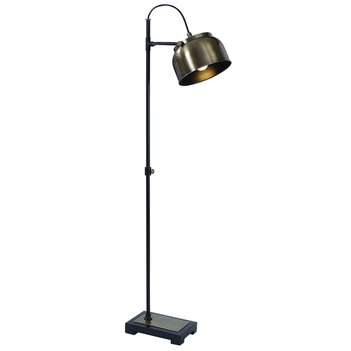 Bessemer - Industrial Floor Lamp - Light Brown