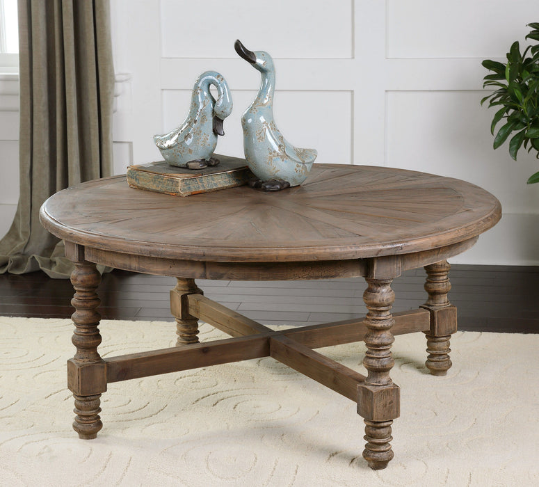 Samuelle - Wooden Coffee Table - Light Brown