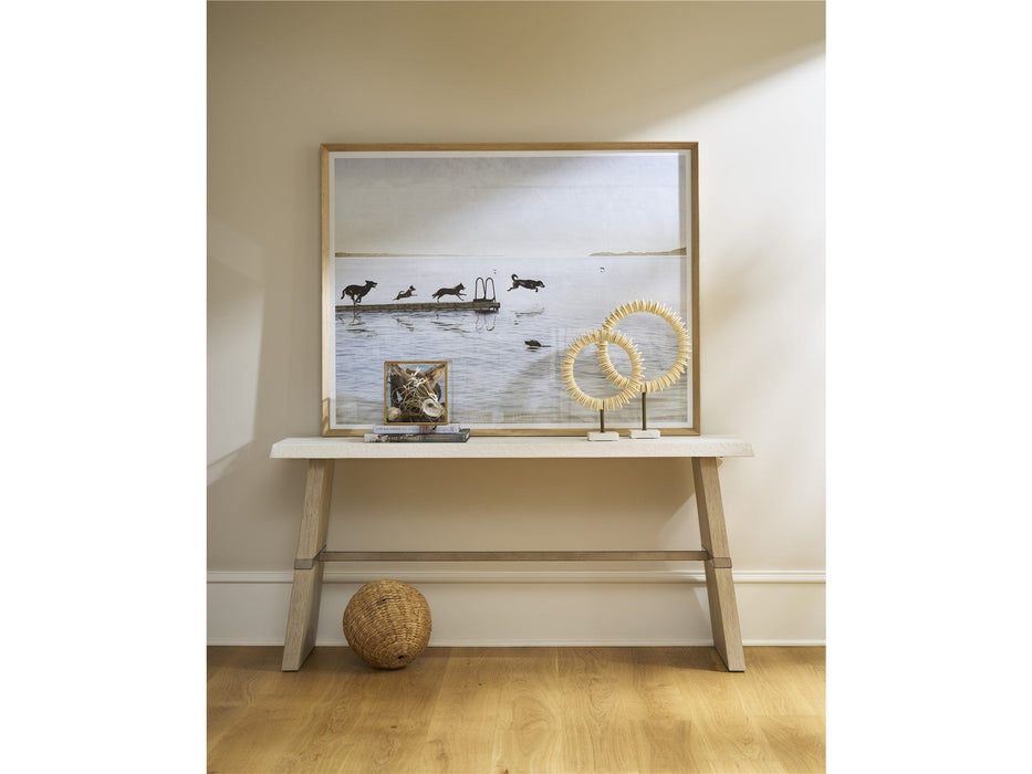 Oasis - Dockside Console Table - White / Beige