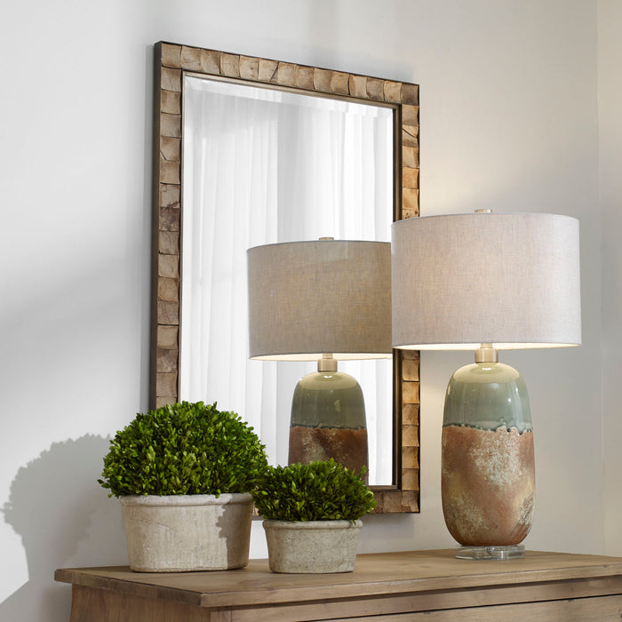 Cocos - Coconut Shell Mirror - Light Brown