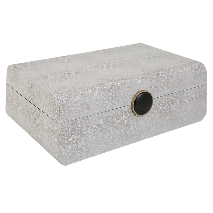 Lalique - Shagreen Box - White