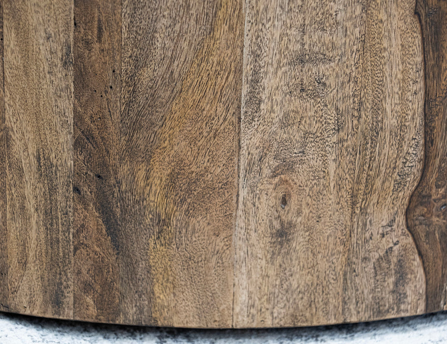 Balam - End Table - Almond / Barrel Brown