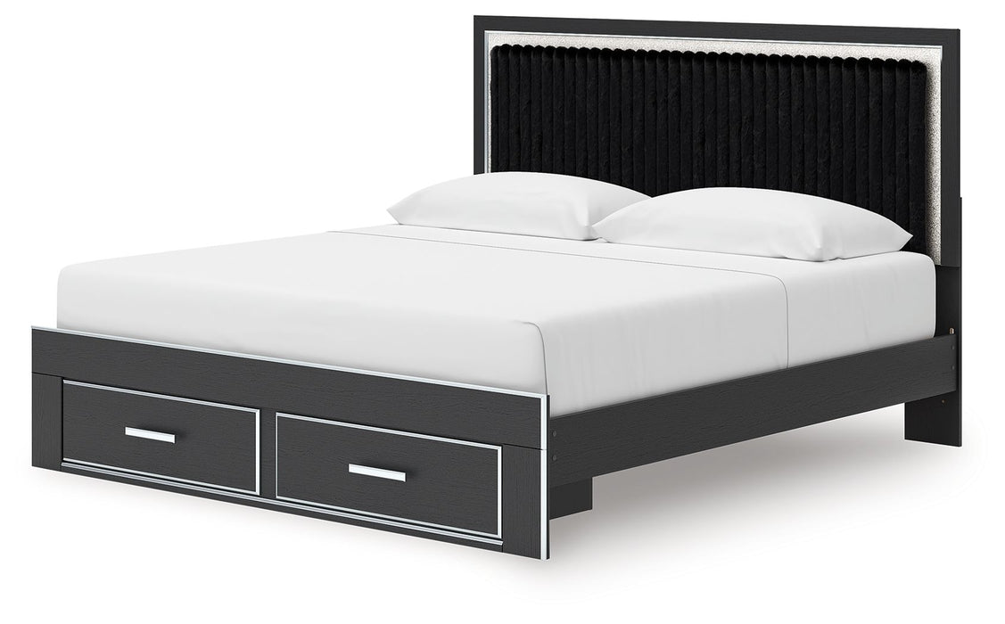 Zuraleus - Upholstered Panel Platform Storage Bed