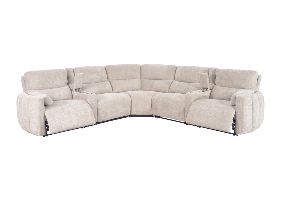 Modesto - Modular Power Reclining Sectional With Power Adjustable Headrests