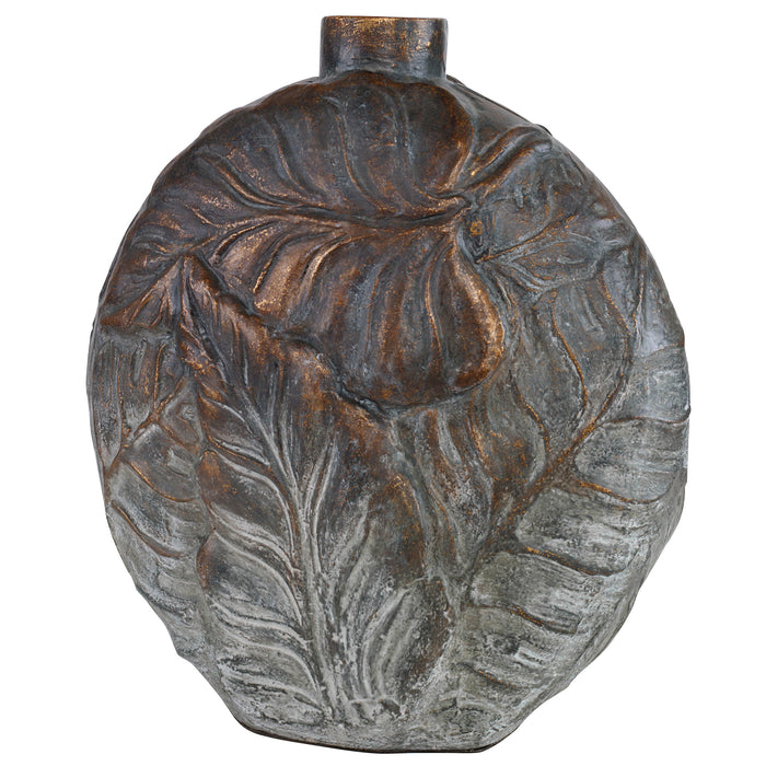 Palm - Aged Patina Paradise Vase