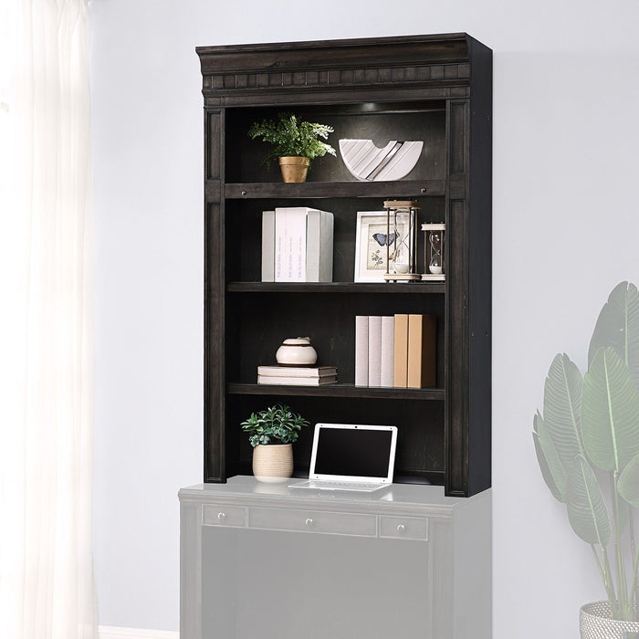 Huntington - Library Hutch - Washed Charcoal