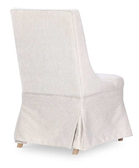 Torrance - Slip Covered Chair (Set of 2) - Aged Driftwood