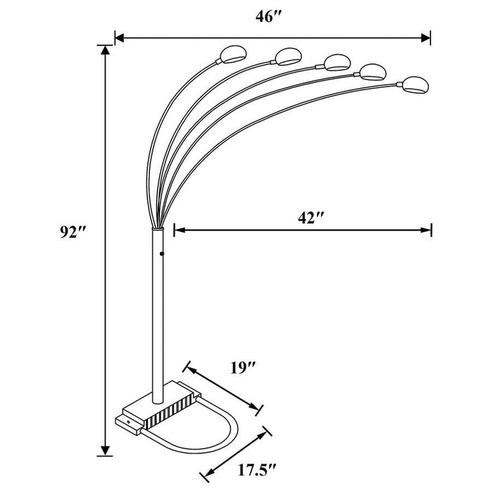 Kayd - 5-Light Floor Lamp