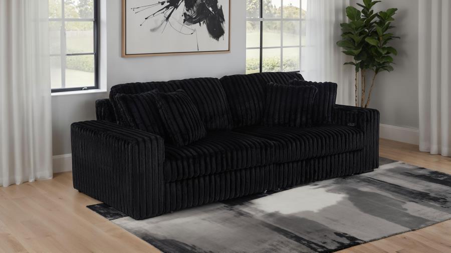 Jacana - Corduroy Upholstered Dual Power Chaise Sofa