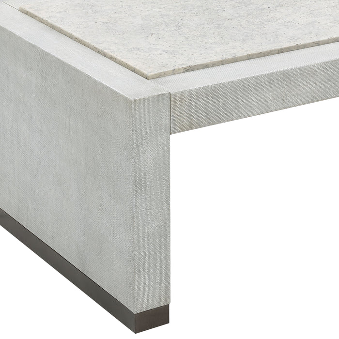 Pulaski Accents - Stone-Textured Cocktail Table - White