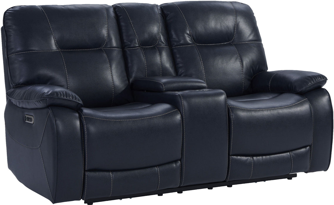 Axel - Power Console Loveseat - Admiral