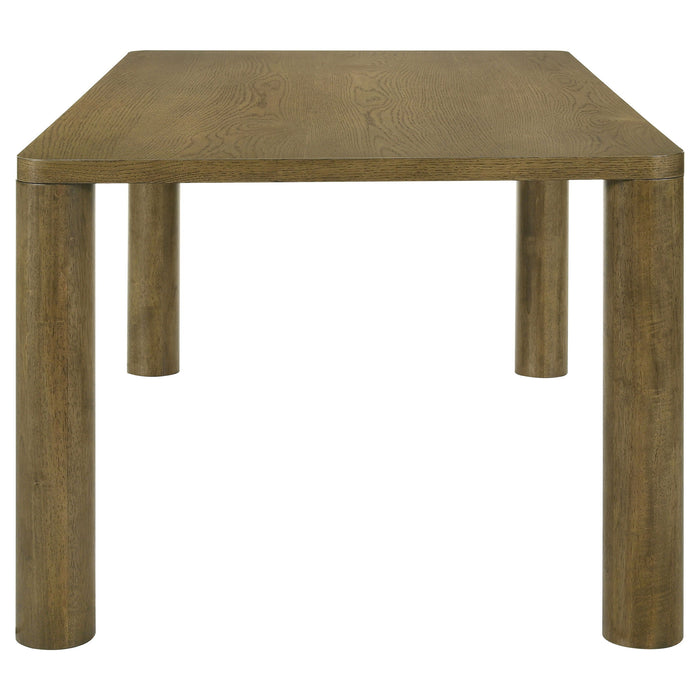 Castlewood - Rectangular Wood Dining Table - Brown Oak