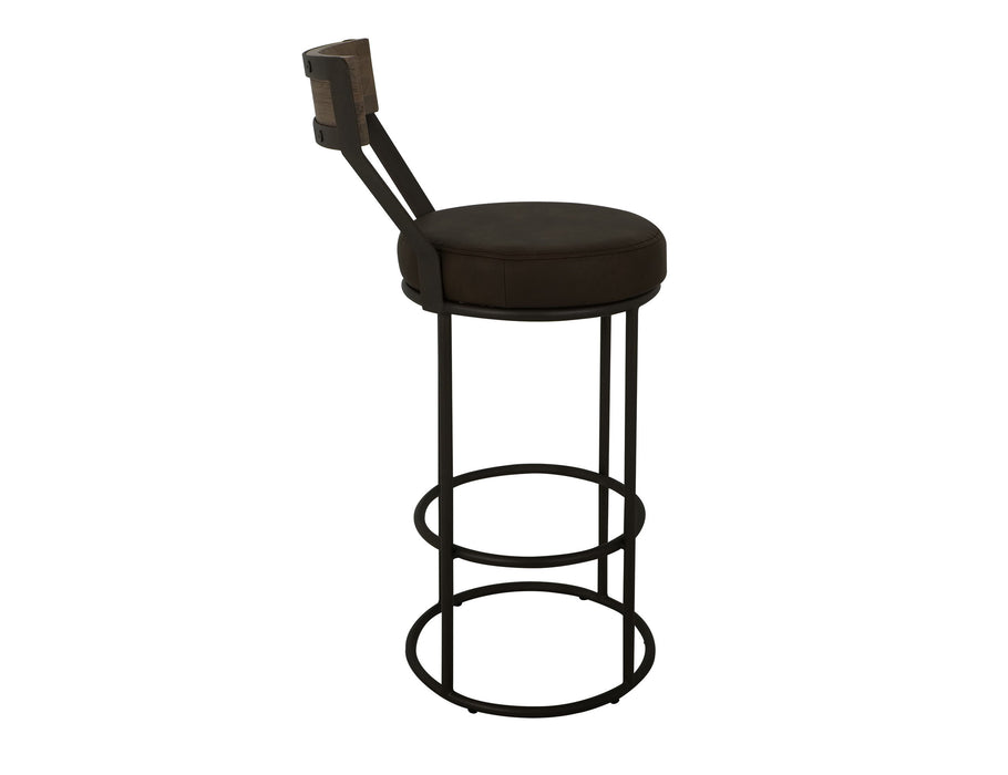 Xel-Ha - 30" Upholstered Barstool - Dark Chocolate