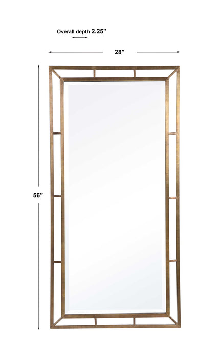 Farrow - Copper Industrial Mirror - Gold