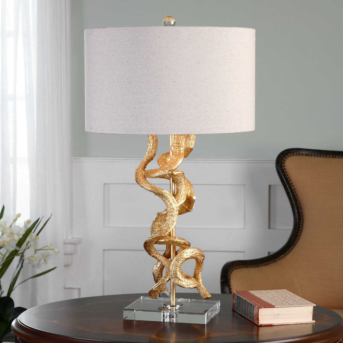 Twisted Vines - Table Lamp - Gold