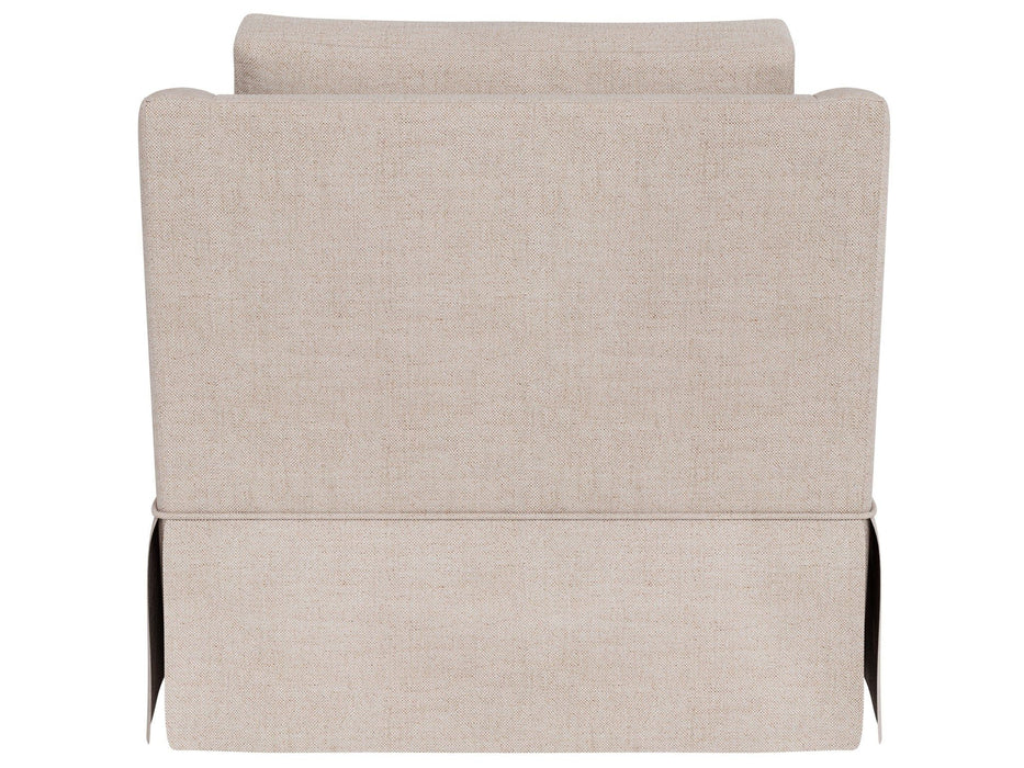 Asher - Skirted Swivel Chair, Special Order - Beige