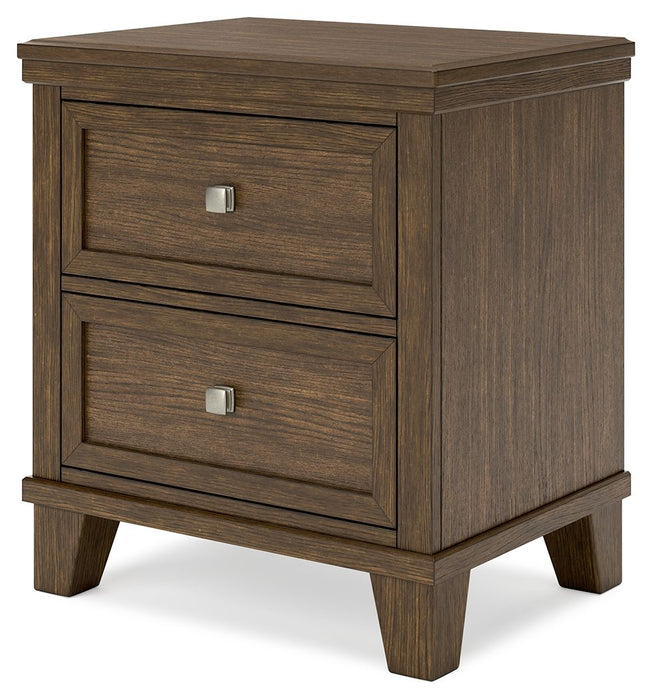 Shawbeck - Medium Brown - Two Drawer Night Stand