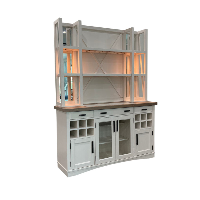 Americana Modern Dining - Buffet and Open Hutch - Cotton