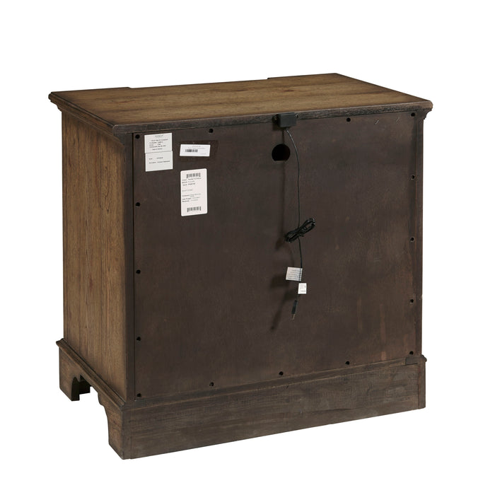 Revival Row - 3-Drawer Nightstand - Brown