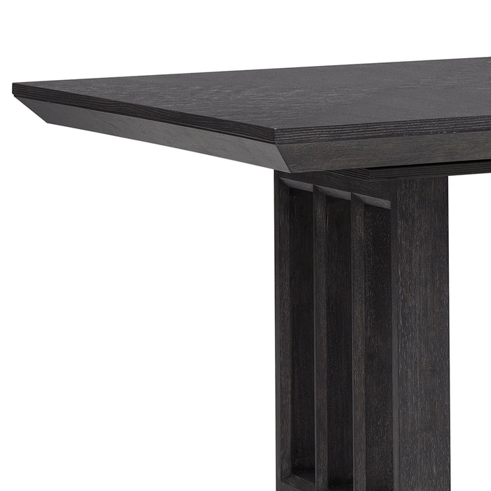 Quincy - Double Pedestal Dining Table - Black