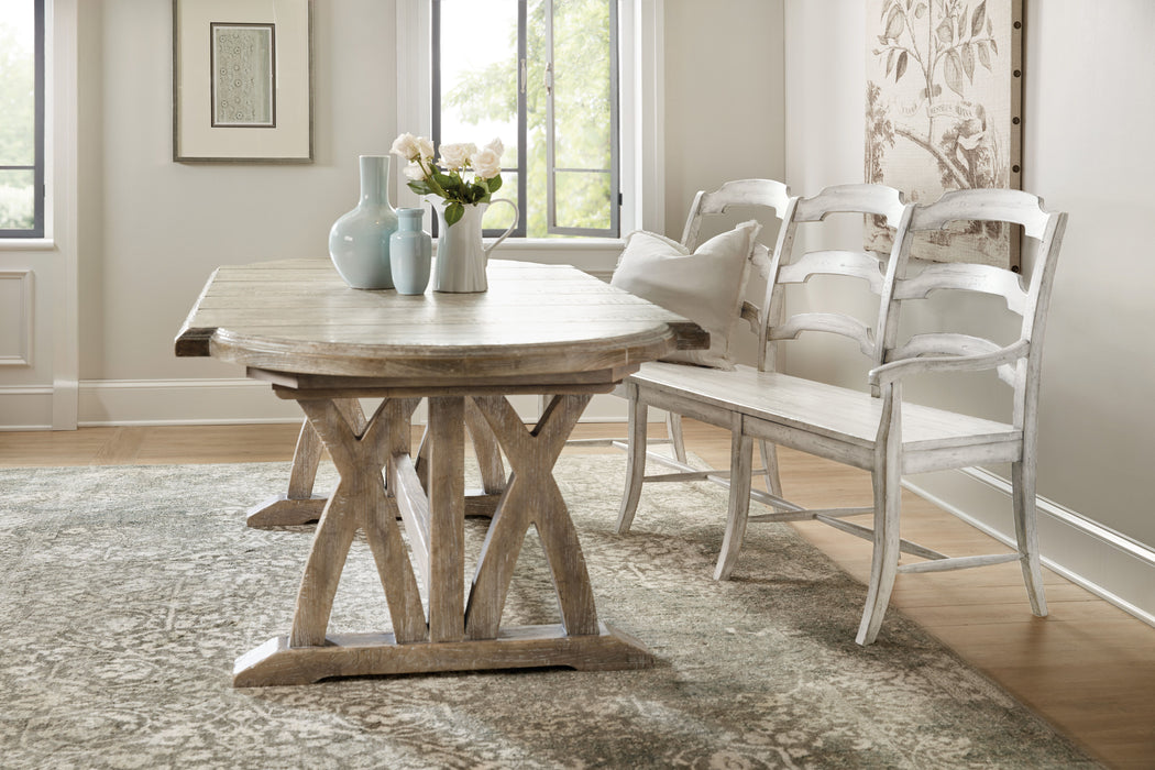 Boheme - Colibri 88" Trestle Dining Table With 1-20" Leaf