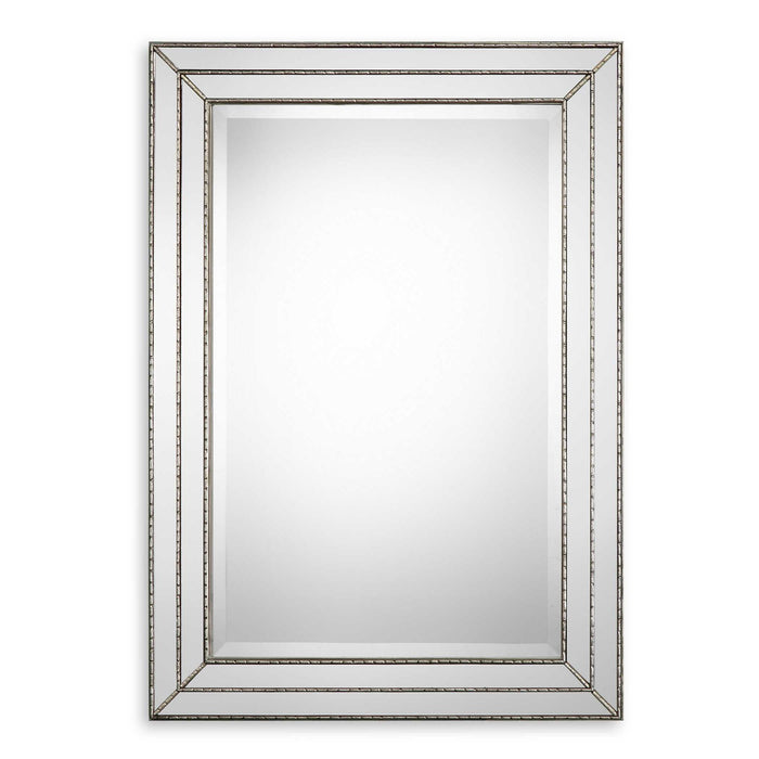 Featuring Grooved Texture Mirror - Metallic Silver