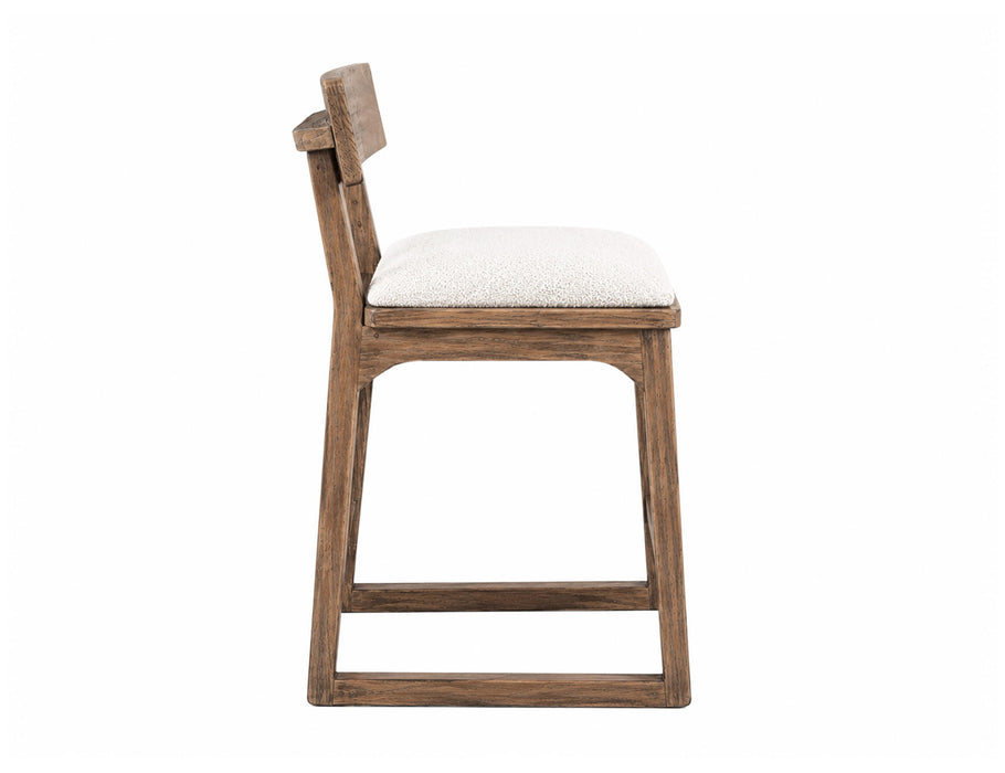 Balam - Upholstered Barstool (Set of 2) - Brown / Beige