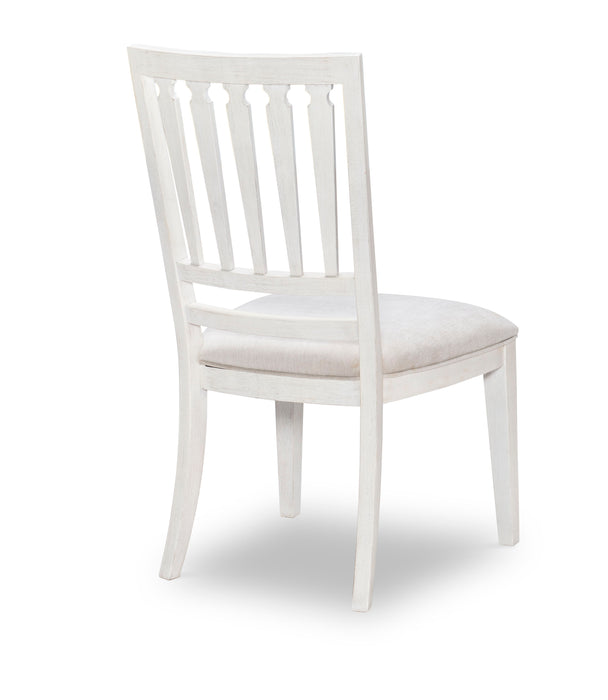 Edgewater Sand Dollar - Slat Back Side Chair (Set of 2) - White