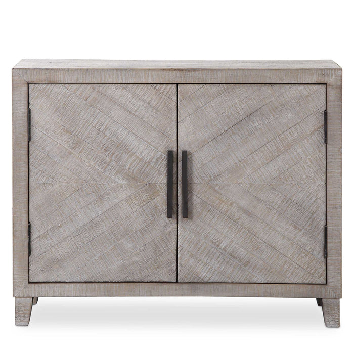 Adalind - Washed Accent Cabinet - White Washed