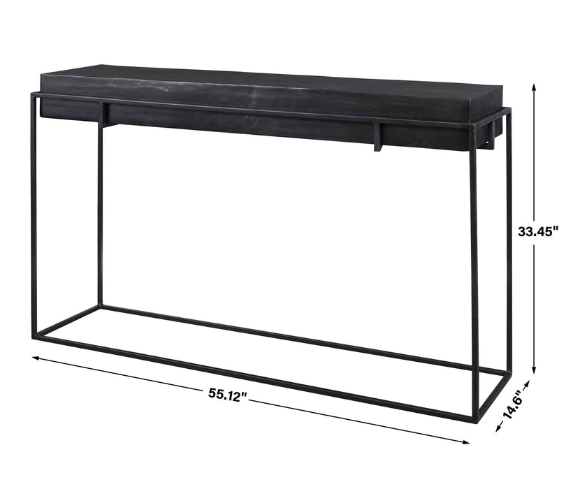 Telone - Modern Console Table - Black
